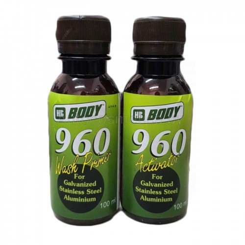 BODY 960 грунт кислотный адгезионный 1:1, 0,1 л + 0,1 л, желтый