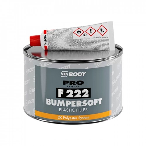 BODY F222 BUMPERSOFT шпатлевка для пластика, 1 кг