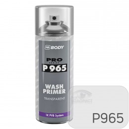 BODY Р965 WASH PRIMER грунт кислотный адгезионный 1К, 400 мл, аэрозоль, прозрачный