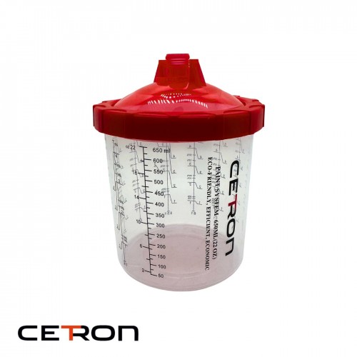 CETRON набор PPS 650 мл с крышкой (50 шт), 190 мкм