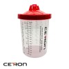 CETRON набор PPS 800 мл с крышкой (50 шт), 190 мкм