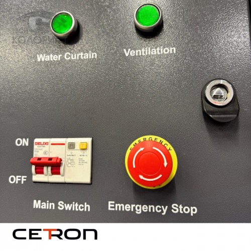 CETRON шкаф вытяжной для тест-напылов с водяной завесой, 0-8 бар