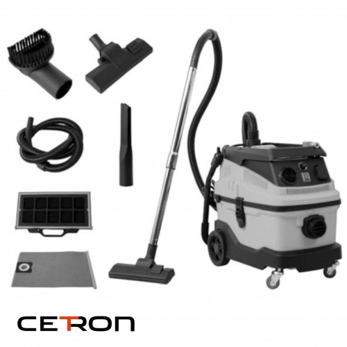 CETRON JN 501-30L строительный пылесос для работы с электро и пневмоинструментом, влажной уборки