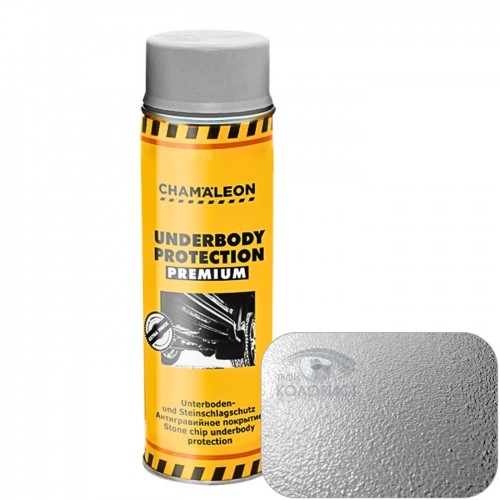 CHAMAELEON UNDERBODY PROTECTION антигравийное покрытие окрашиваемое, 500 мл, аэрозоль, серый
