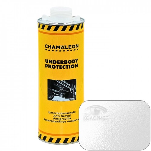 CHAMAELEON UNDERBODY PROTECTION антигравийное покрытие окрашиваемое, 1 л, евробаллон, белый