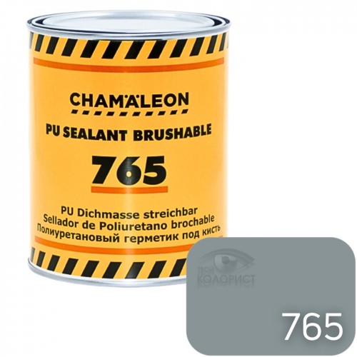 CHAMAELEON 765 кузовной полиуретановый герметик под кисть, 1 кг, серый