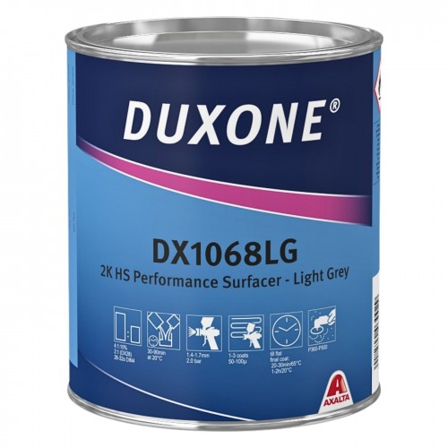 DUXONE DX1068LG HS грунт наполнитель акриловый 2:1, 1 л + 0,5 л, серый