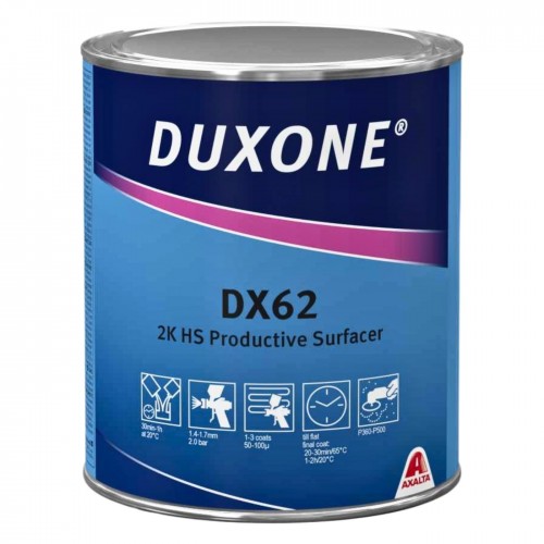 DUXONE DX62 грунт наполнитель акриловый 4:1, 1 л + 0,25 л, серый