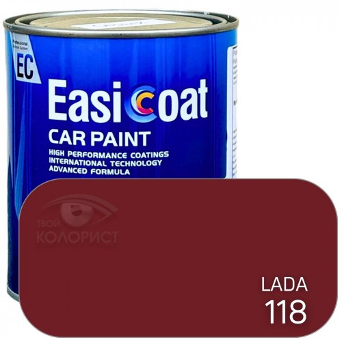EASICOAT акриловая краска LADA 118, 1 л, красный