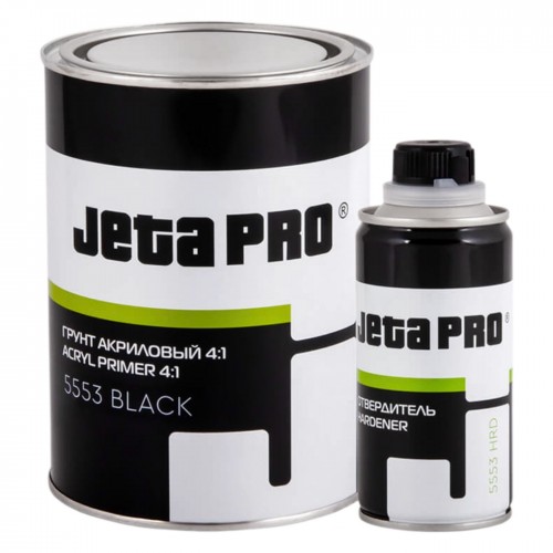 JETA PRO 5553 грунт наполнитель акриловый 4:1, 0,8 + 0,2 л, черный