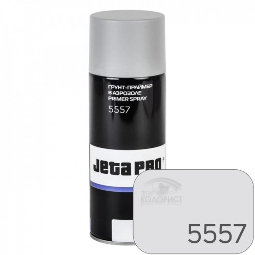 JETA PRO 5557 грунт наполнитель акриловый 1К,  400 мл, аэрозоль, серый