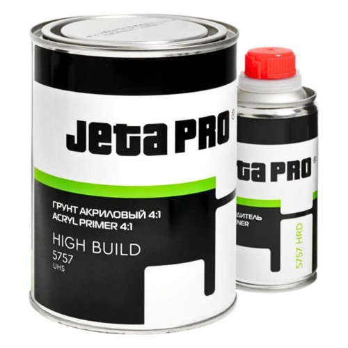 JETA PRO 5757 HIGH BUILD UHS грунт акриловый наполнитель 4:1, 0,8 + 0,2 л, черный