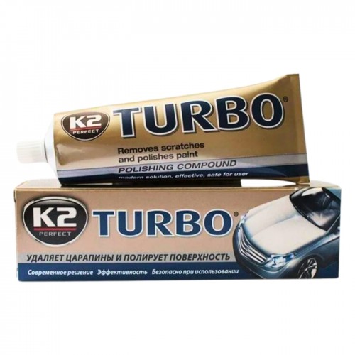 K-2 TURBO полироль, неабразивная финишная паста, 120 гр