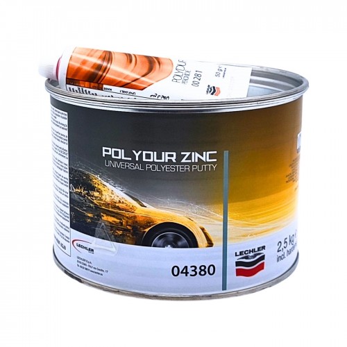 LECHLER POLYDUR ZINC шпатлевка универсальная цинкосодержащая, 2.5 кг