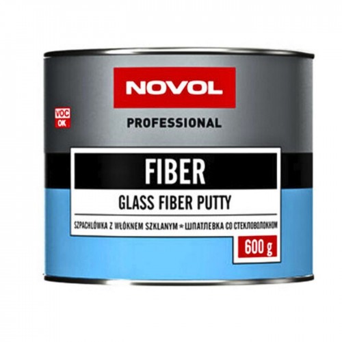 NOVOL FIBER шпатлевка со стекловолокном, 0,6 кг