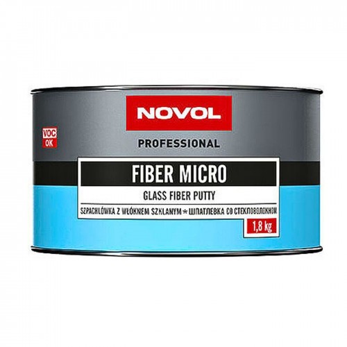 NOVOL FIBER MICRO шпатлевка со стекловолокном, 1,8 кг