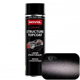 NOVOL структурная эмаль для пластика, 500 мл, аэрозоль, черный
