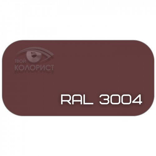 PALINAL 1К синтетическая DTM эмаль по коду RAL 3004, блеск 75%, 1 л