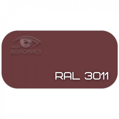 PALINAL 1К синтетическая DTM эмаль по коду RAL 3011, блеск 75%, 1 л