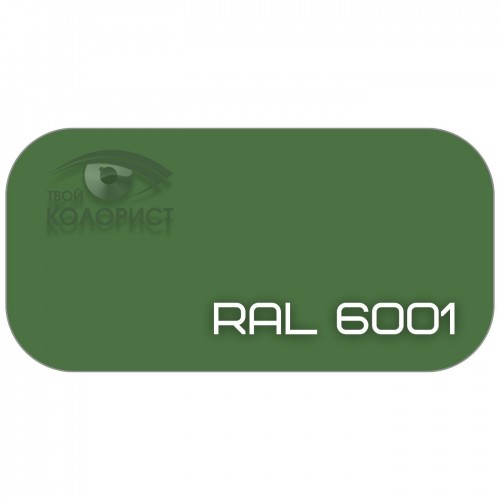 PALINAL 1К синтетическая DTM эмаль по коду RAL 6001, блеск 75%, 1 л