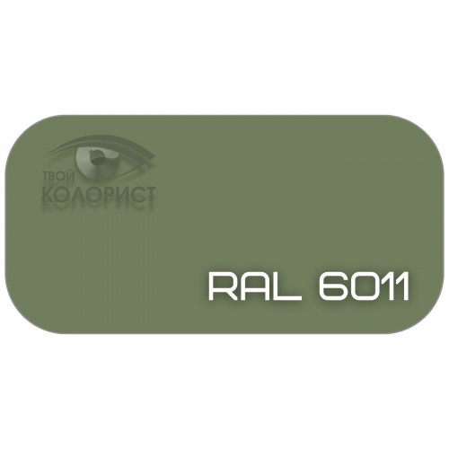 PALINAL 1К синтетическая DTM эмаль по коду RAL 6011, блеск 75%, 1 л