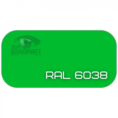 PALINAL 1К синтетическая DTM эмаль по коду RAL 6038, блеск 75%, 1 л