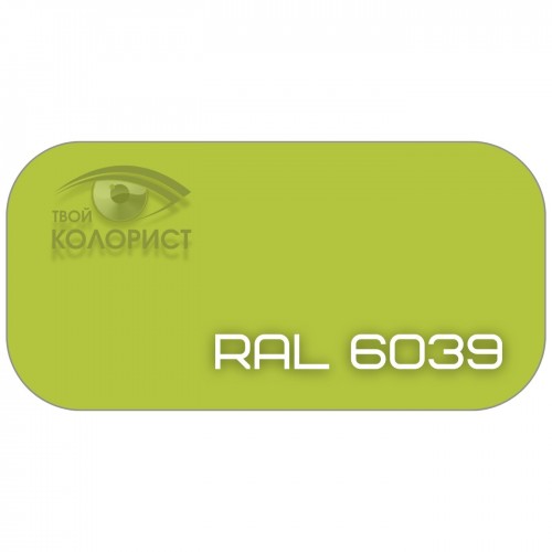 PALINAL 1К синтетическая DTM эмаль по коду RAL 6039, блеск 75%, 1 л