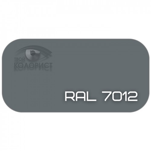 PALINAL 1К синтетическая DTM эмаль по коду RAL 7012, блеск 75%, 1 л