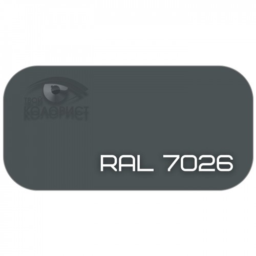 PALINAL 1К синтетическая DTM эмаль по коду RAL 7026, блеск 75%, 1 л