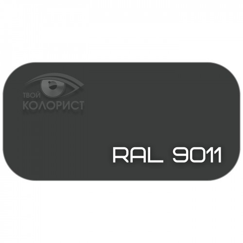PALINAL 1К синтетическая DTM эмаль по коду RAL 9011, блеск 75%, 1 л