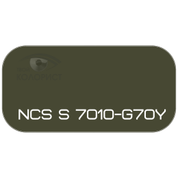 PALINAL 2К акрил-полиуретановая DTM эмаль по коду NCS S 7010-G70Y