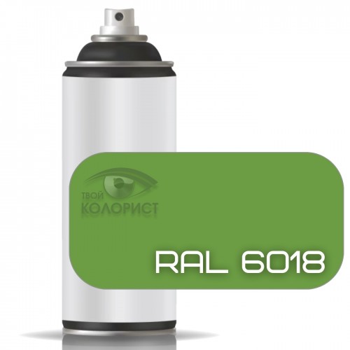 PALINAL антикоррозионная краска по коду RAL 6018 в баллоне, 400 мл