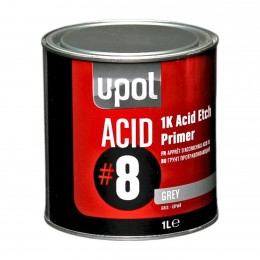 U-POL ACID 8 грунт кислотный адгезионный 1К, 1 л, серый