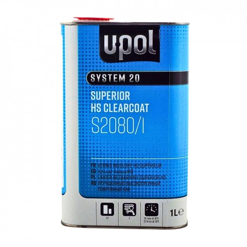 U-POL S2080 HS лак акриловый суперпрозрачный 2:1, 1 л + 0,5 л