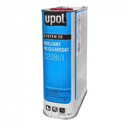 U-POL S2081 BRILLIANT HS лак акриловый 2:1, 1 л + 0,5 л