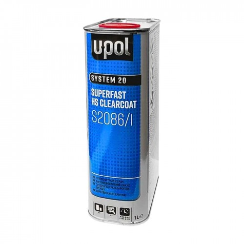 U-POL S2086 HS лак акриловый супербыстрый 3:1, 1 л + 0,33 л