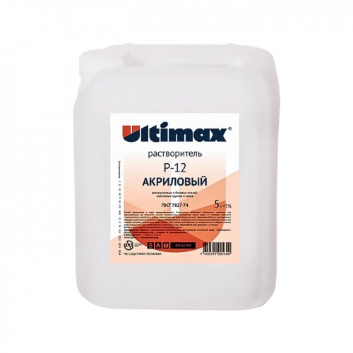ULTIMAX растворитель Р-12, канистра, 5л