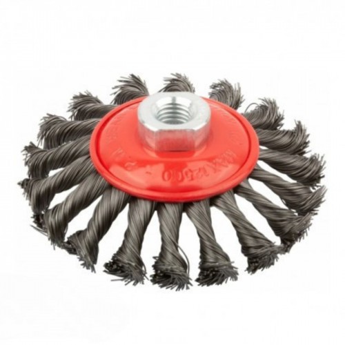 VOLVEX VX-3002 кордщетка 115 мм радиальная витая чашеобразная для УШМ, М14