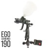 WALCOM EGO CARBONIO HVLP миникраскопульт, сопло 1,4 мм, с 2-мя бачками, манометром и ЗИП