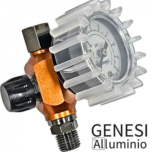 WALCOM GENESI ALLUMINIO HTE/HALO VARANGI BASE краскопульт, сопло 1,4 мм, с манометром и ЗИП