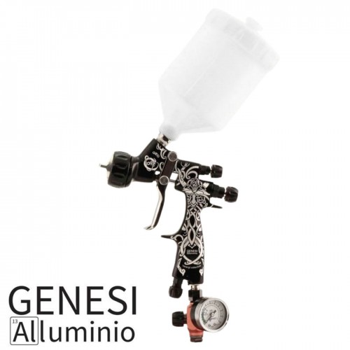 WALCOM GENESI ALLUMINIO GEO VARANGI краскопульт, сопло 1,3 мм, с манометром и ЗИП