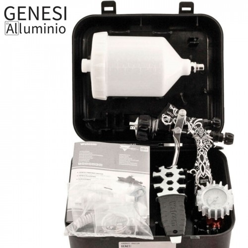 WALCOM GENESI ALLUMINIO HTE/HALO VARANGI BASE краскопульт, сопло 1,4 мм, с манометром и ЗИП