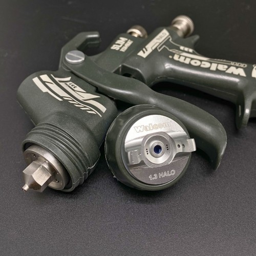 WALCOM SLIM KOMBAT S HTE/HALO краскопульт, сопло 1,3 мм, с манометром и ЗИП