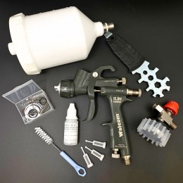 WALCOM SLIM KOMBAT S HVLP краскопульт, сопло 1,3 мм, с манометром и ЗИП