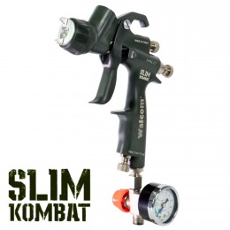 WALCOM SLIM KOMBAT S HTE/HALO краскопульт, сопло 1,3 мм, с манометром и ЗИП