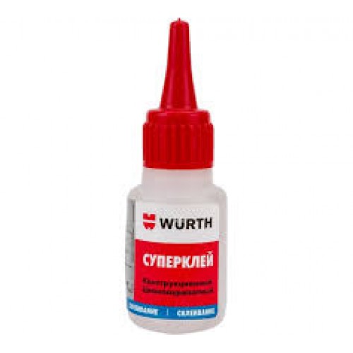 WURTH супер-клей цианоакрилатный, 20 гр