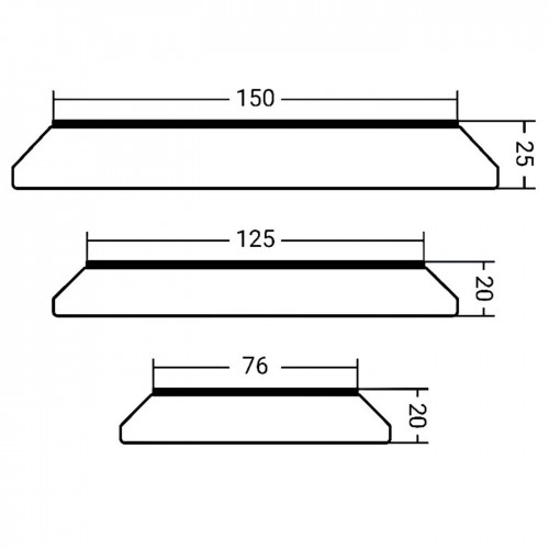 ZVIZZER круг полировальный EDGE, 100/20/76 мм, синий, ультра твердый