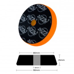 ZVIZZER круг полировальный TRAPEZ, 95/25/80 мм, оранжевый, средний 