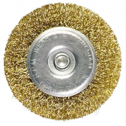 Щетка для дрели 50 мм из омедненной стали (тип колесо)