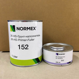  NORMEX Грунт-наполнитель 2К-HS  152 4:1 0,8 л + отвердитель черный